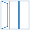Invisi fold doors